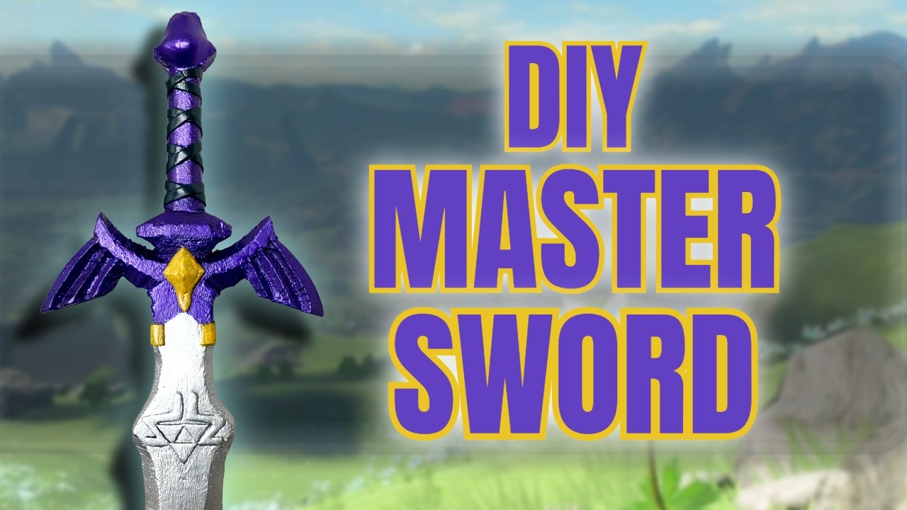 Creating a DIY Master Sword for Zelda's 40th Anniversary!! #zeldas40th #zelda #gaming #cosplay