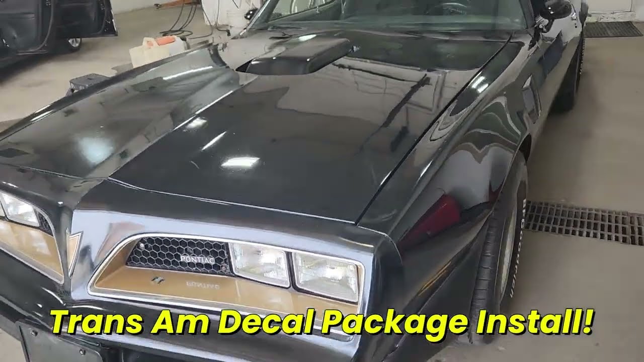 Full Decal Installation on Vintage Pontiac Firebird Trans Am