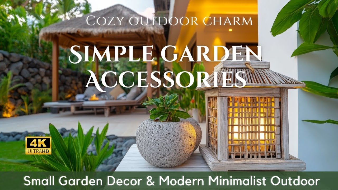 20 Chic and Simple Garden Accessories for Small Garden Decor & Modern Minimalist Outdoor Style