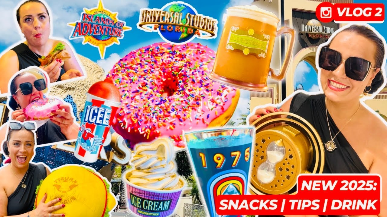 Universal Studios & Islands of Adventure! Orlando Florida 2025.￼ VLOG 2 TIPS, FOOD & DRINKS. Brits 