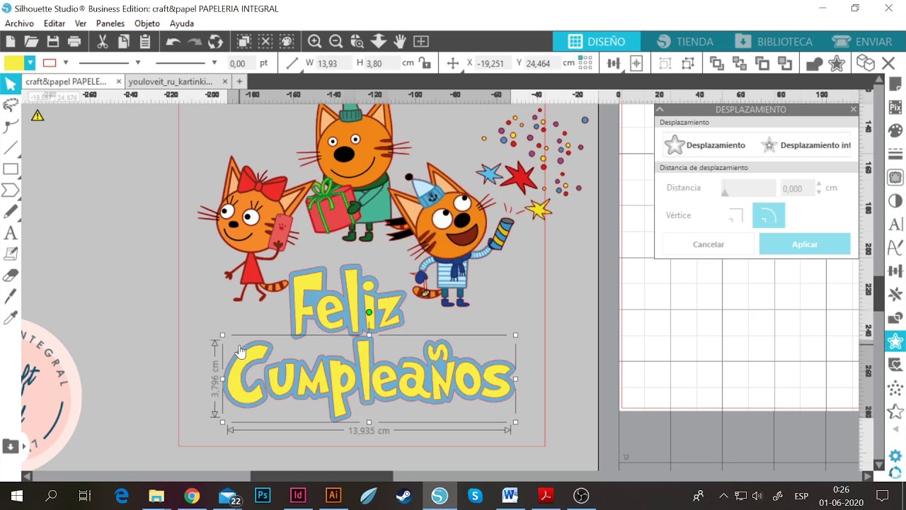 Cómo hacer un Cake Topper en Silhouette Studio