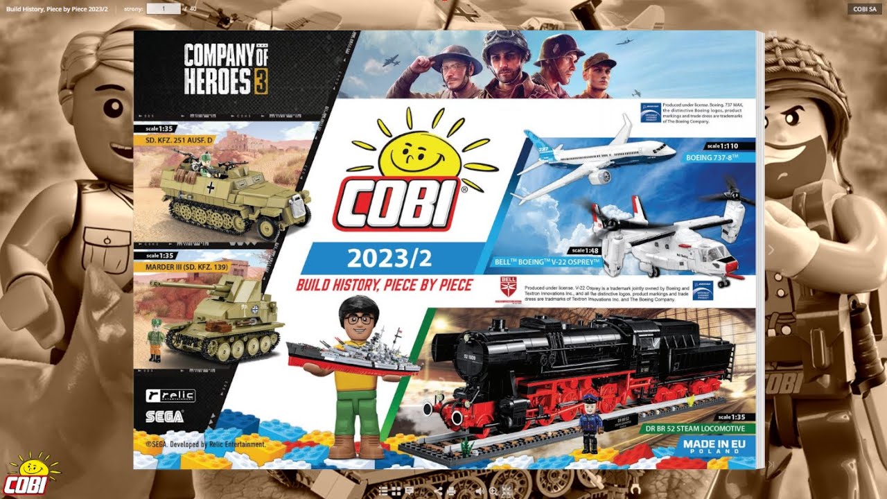 COBI Stream #237 - 💥NOWY KATALOG 2023💥MASA NOWYCH PREMIER OD COBI💥