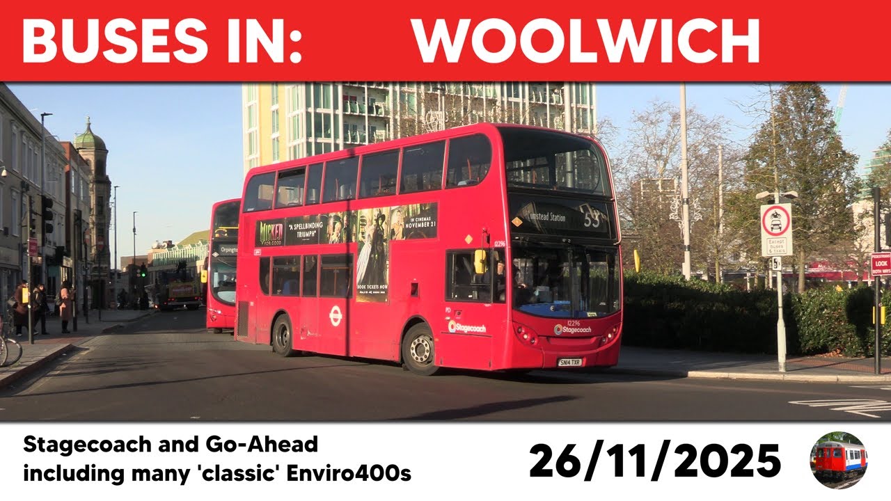 London buses in Woolwich 26/11/2025