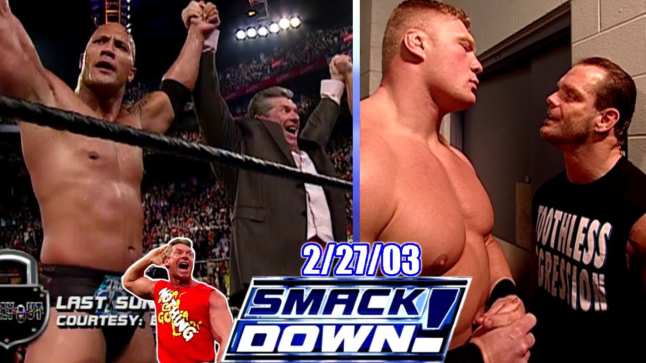 WWE SmackDown — 27 февраля 2003 г. Полный разбор — Винс транслирует бой Рока против Хогана по ТВ ...