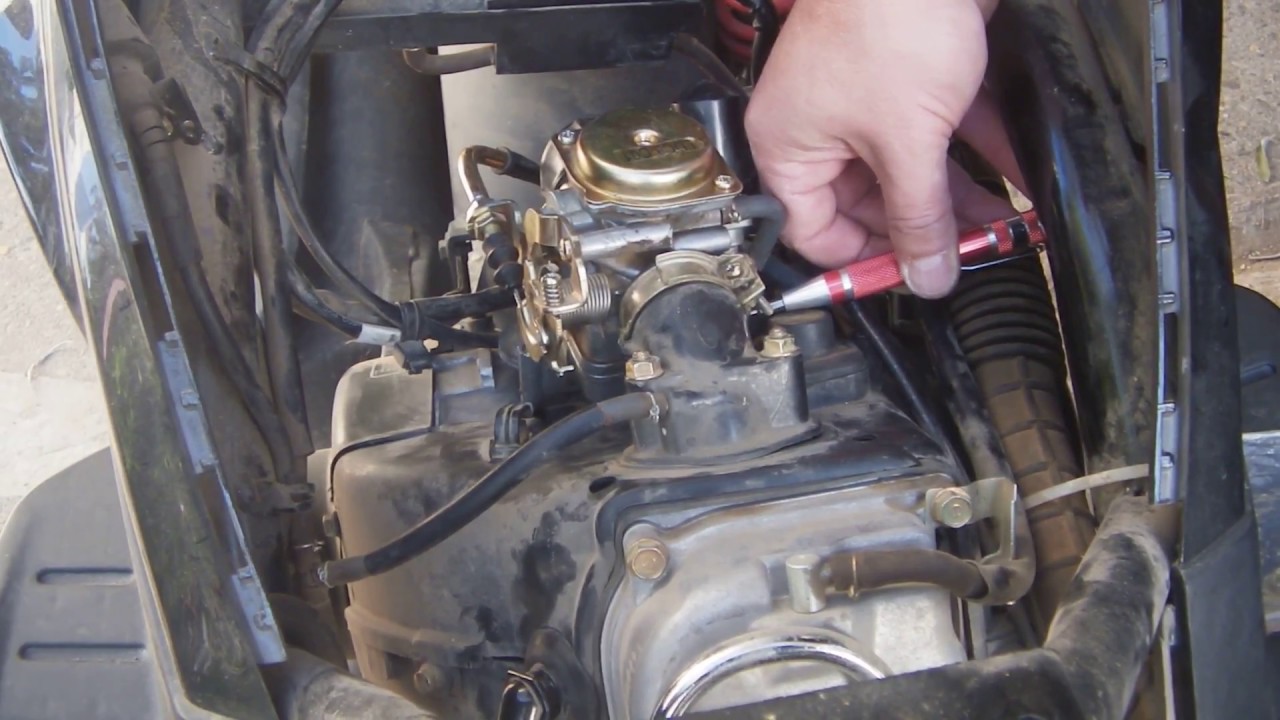 reglare amestec benzina aer la scuter