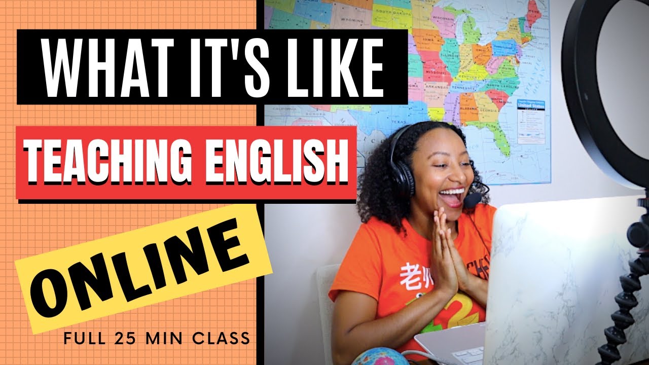Teach English Online To Chinese Students | 25 minute class (Behind The Scene)