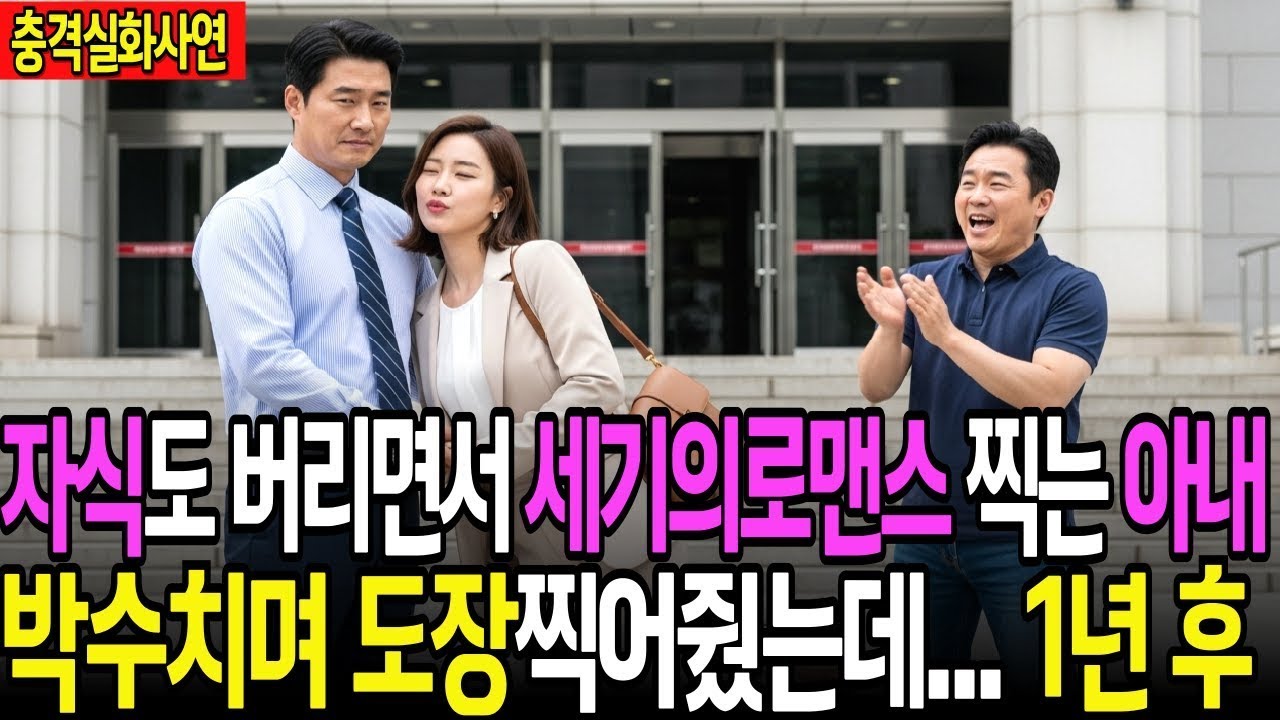 실화사연 자식도 버릴만큼 대~단한 사랑하는 아내에게 박수쳐주고 환호하며 도장찍었습니다  그런데 1년 뒤
