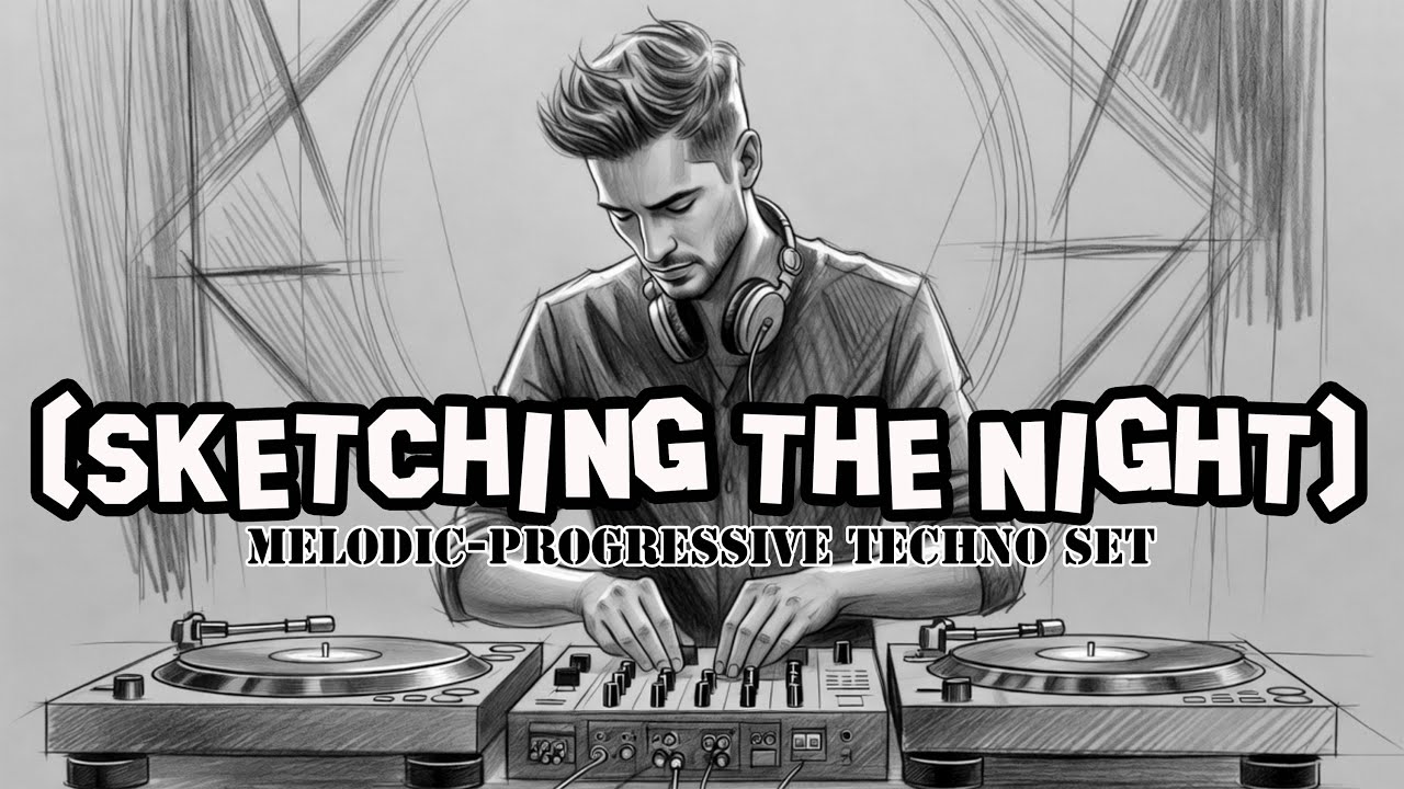 🎧  MELODIC - PROGRESSIVE TECHNO MIX - ✏️ Sketching the Night | 126 BPM | 1h 00m