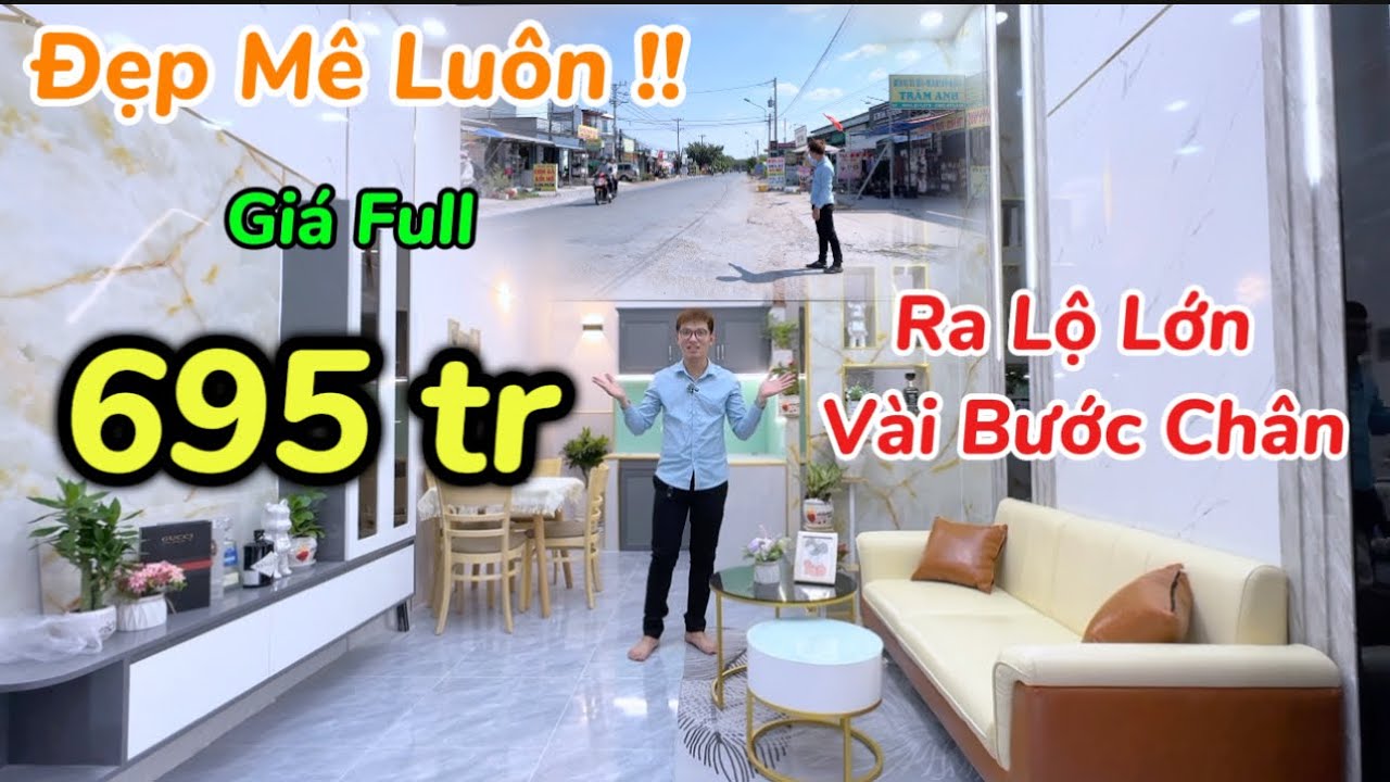✅Nhà GIÁ RẺ 👉ĐẸP NHƯ Tiền Tỷ Tổng 695 triệu - Ra đinh ĐỨC thiện chỉ Vài Bước Chân - Nhà Đẹp Văn Long