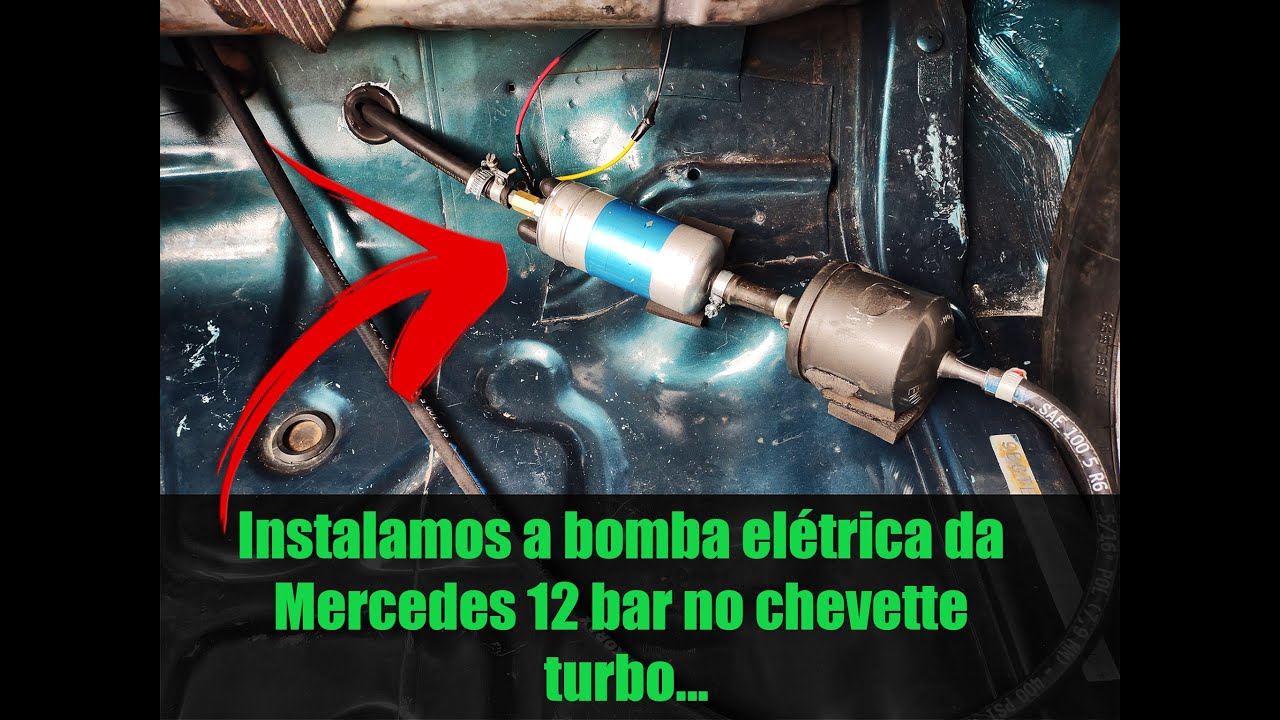 Instalação da bomba elétrica de combustível 12 da mercedes no chevette turbo