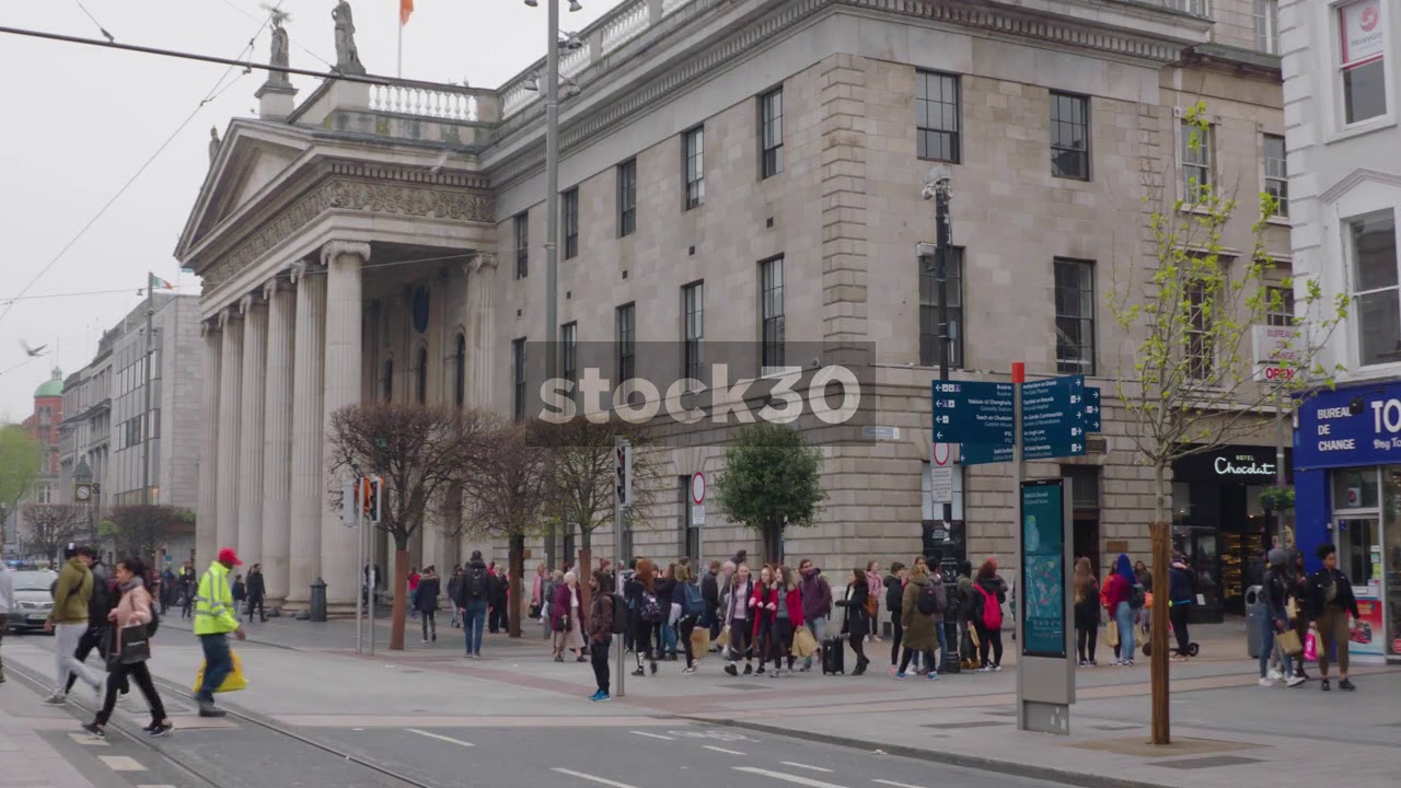 An Post General Post Office On O'Connell Street Lower In Dublin, Ireland
