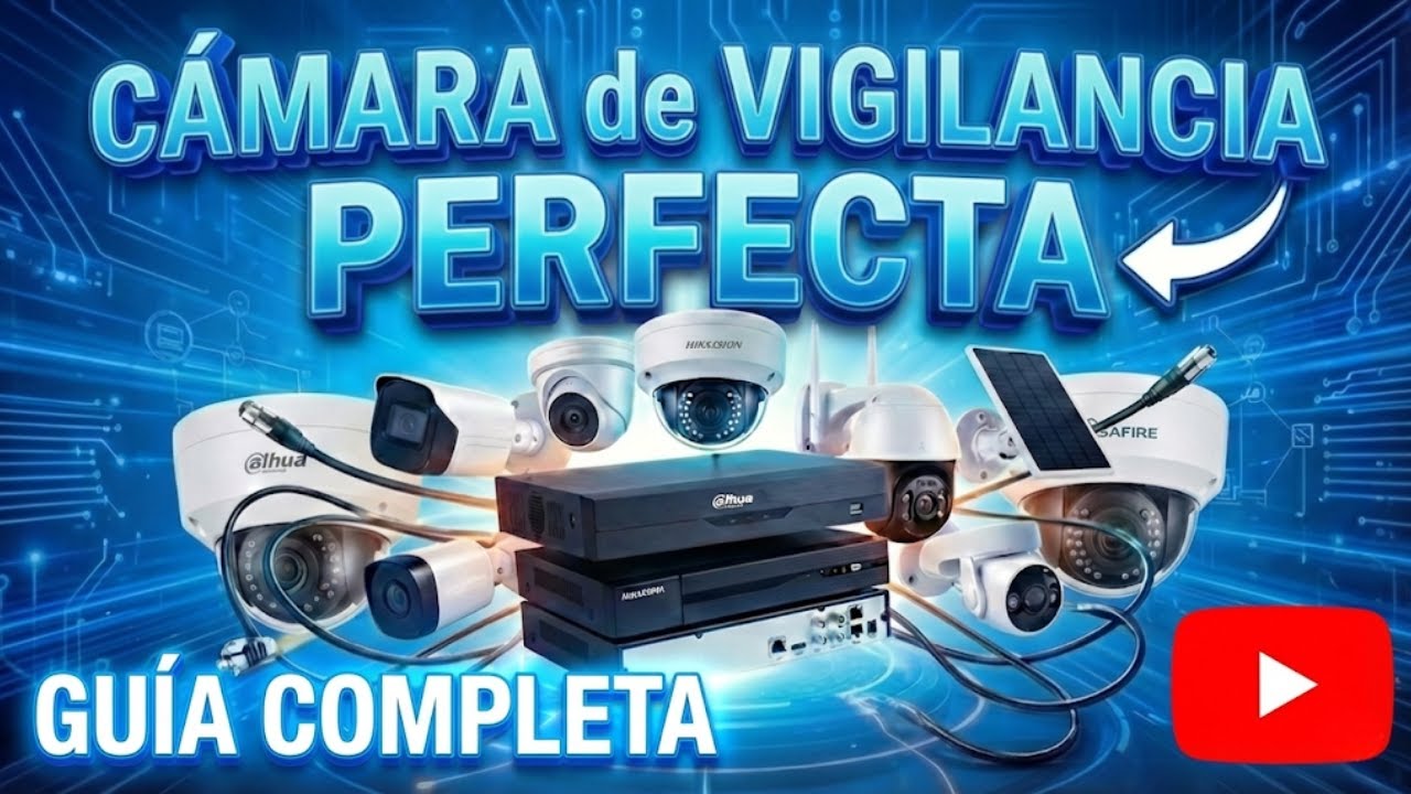 Guía Completa: Qué Cámara de Vigilancia Comprar en 2026 | Tipos, Lentes, Resolución y Formatos