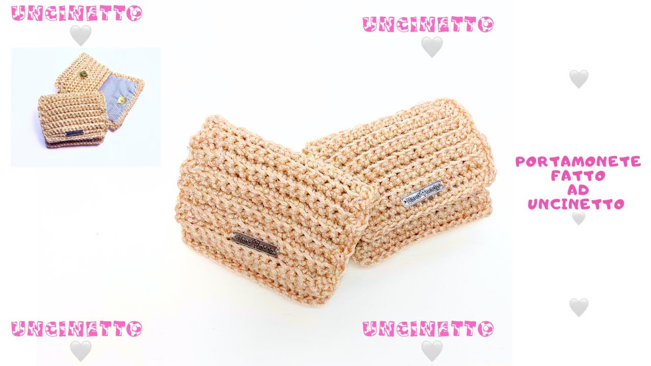 Tutorial Portamonete all’uncinetto per principianti facile e veloce da realizzare - easy crochet