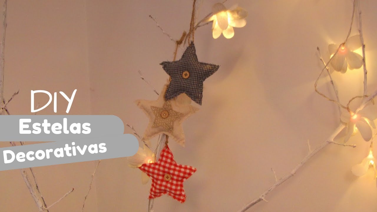 DIY::Enfeites de Natal l Estrela decorativa em tecido SUPER FÁCIL