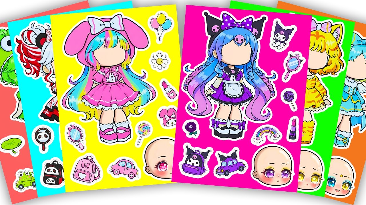 Cute Sanrio X Gacha Sticker Book 