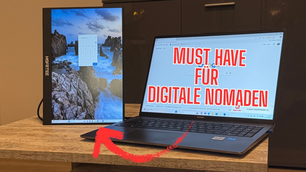 Tragbarer Monitor Test – HGFRTEE 14,1″ IPS | Mobiler Zweitbildschirm für Laptop, Reisen & Homeoffice