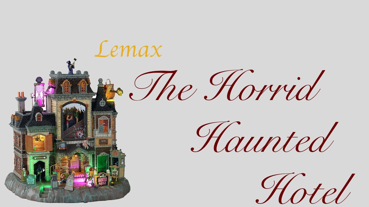 Lemax Horrid Haunted Hotel review New 2021 Michaels Exclusive!