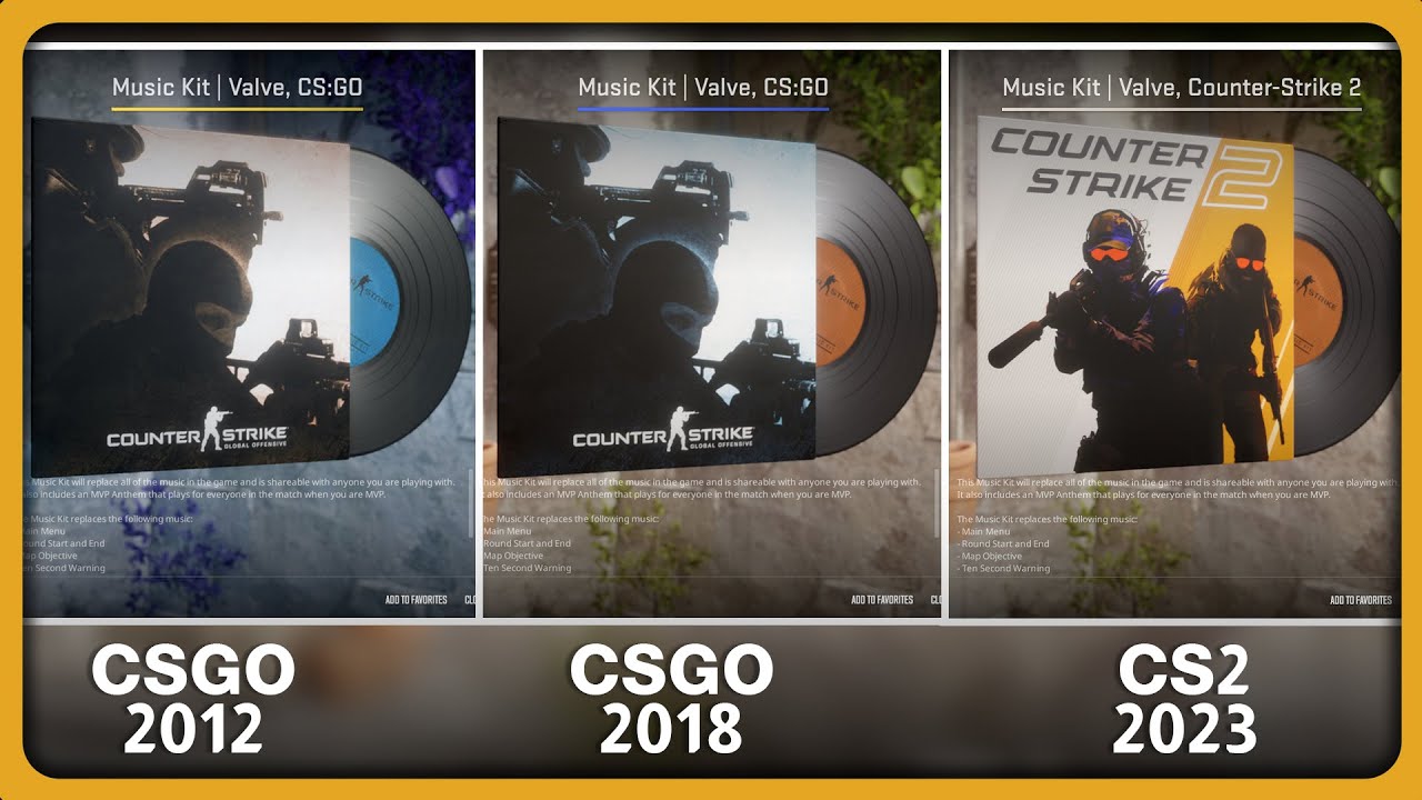 Old CSGO vs CS2 Музыкальный набор