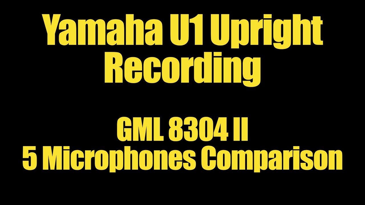 Upright Piano Recording Comparison using 5 microphones and GML 8304 업라이트 피아노 레코딩 소리 비교 (Sounds only)