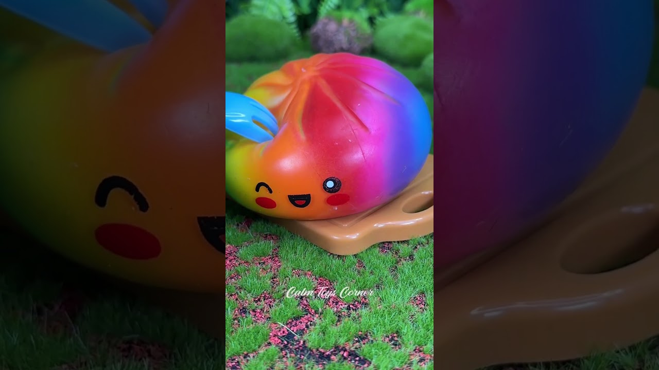 Rainbow Dumpling 🌈#rainbowdumpling #mysterybun #rainbowbun #squishy #asmrtoys #mysterydumpling