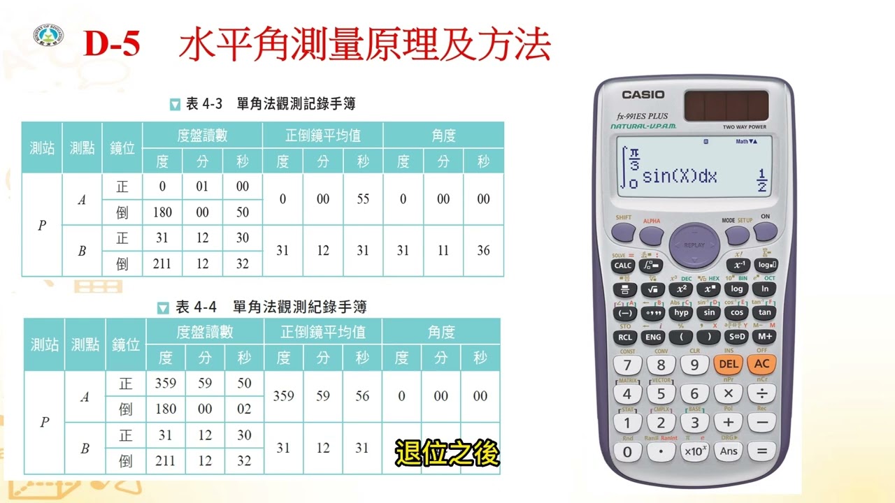 土木建築群教學影片【測量實習】D03