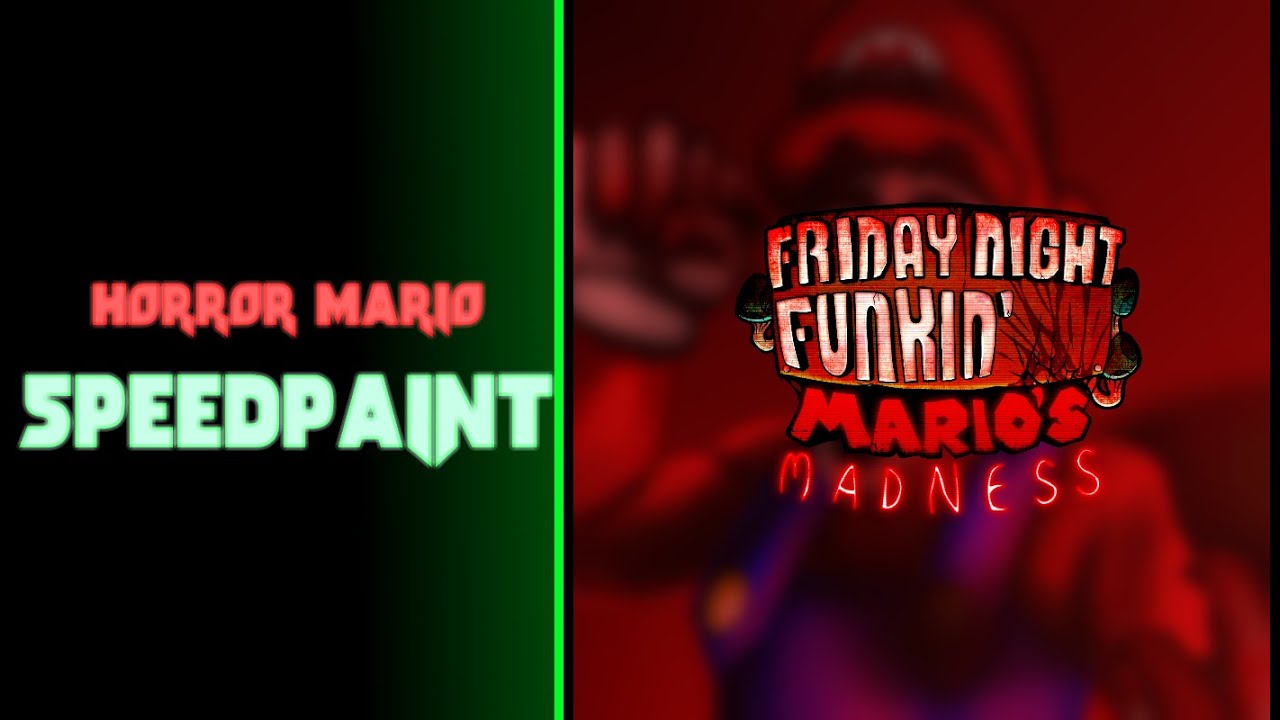 [Mario's Madness V2 Speedpaint] Horror Mario