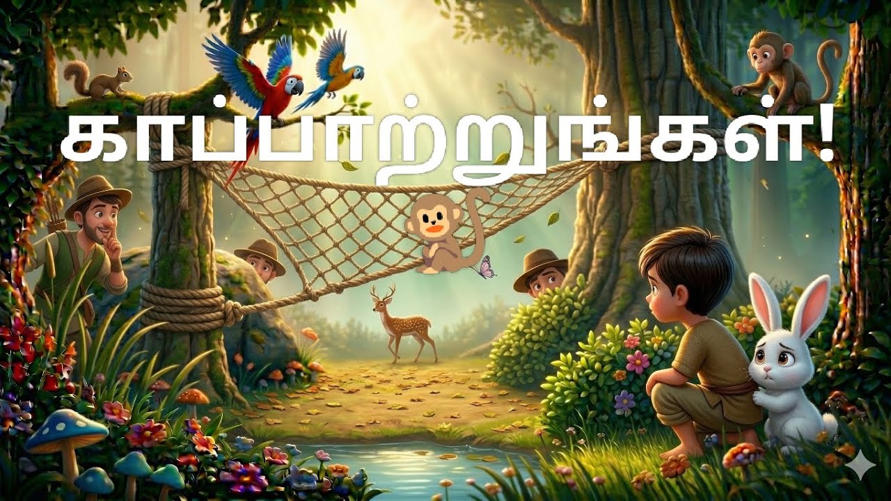 சின்ன குரங்கு சிக்கியது! 🐒 பெரிய ஒற்றுமை வெற்றி 💪EP 5 & EP 6| Kids  Story Tamil@Ru Kutties World 
