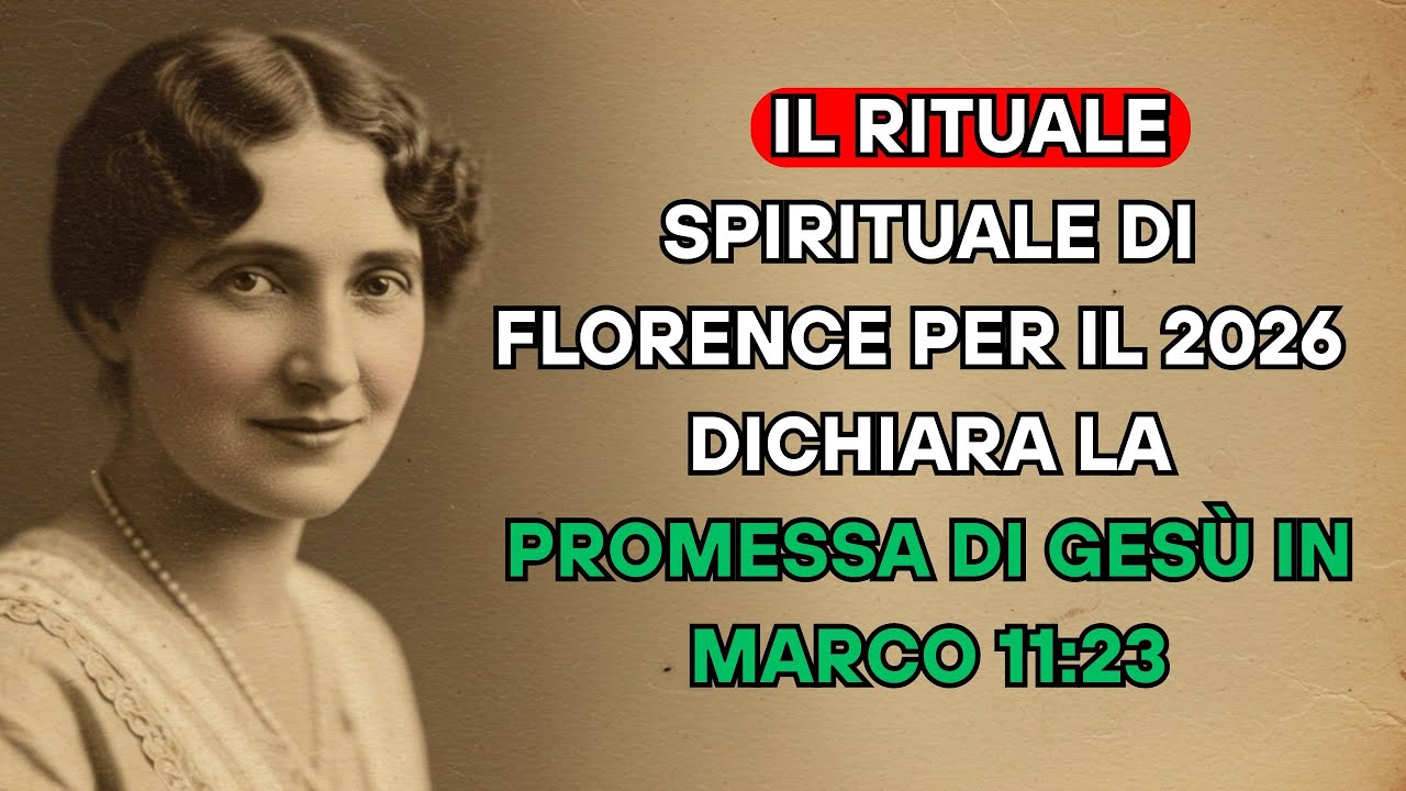 IL RITUALE SPIRITUALE DI FLORENCE PER IL 2026 —DICHIARA LA PROMESSA DI GESÙ IN MARCO 11:23