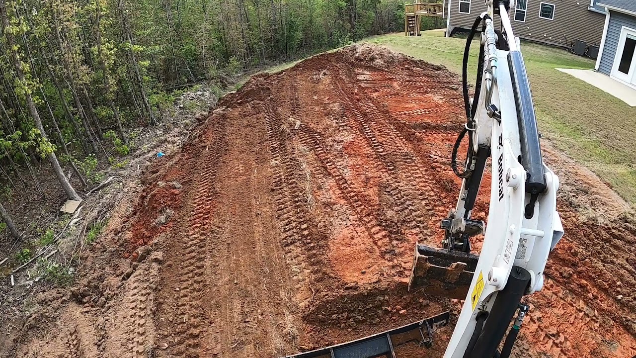 Grading with a Bobcat E20