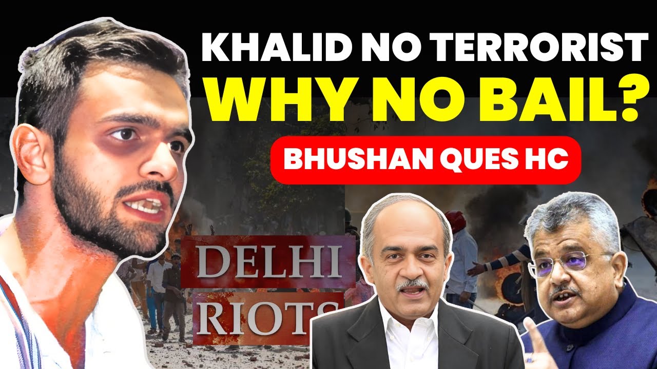 Why Khalid No Bail? Is He Terrorist? Bhushan Ques Delhi HC Order #delhihighcourt #umarkhalid