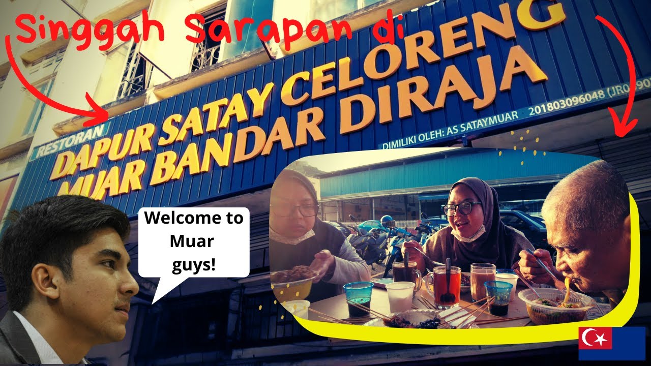 Keenakan Sarapan Di Bandar Diraja | Dapur Satay Celoreng Muar, Johor | Satay Perut Sedap Dan Lembut