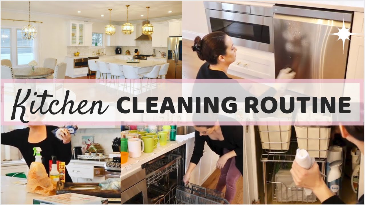 KITCHEN CLEANING ROUTINE | CLEAN YOUR KITCHEN WITH ME