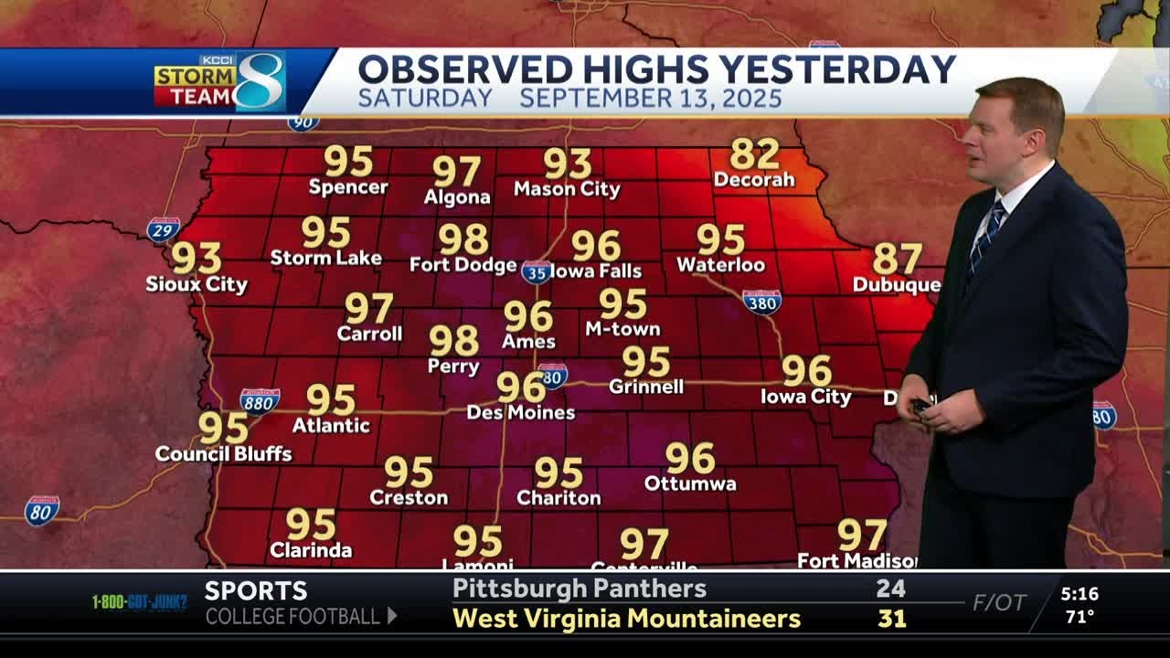Iowa weather: Still feels like summer today