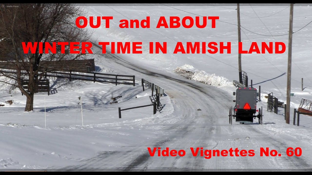 WINTERTIME in AMISH LAND Lancaster County, PA in January Video Vignettes No. 60