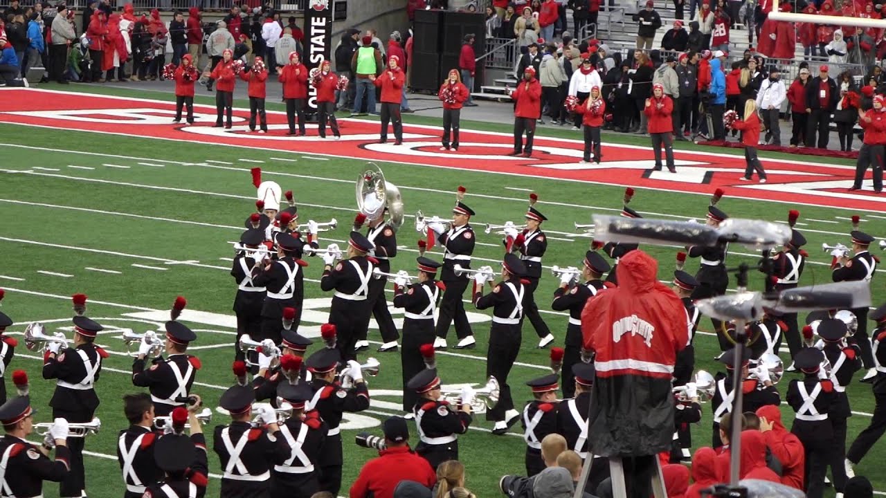 Ohio State Marching Band Entire Pregame incl Script Ohio OSU vs Mich St 11 21 2015