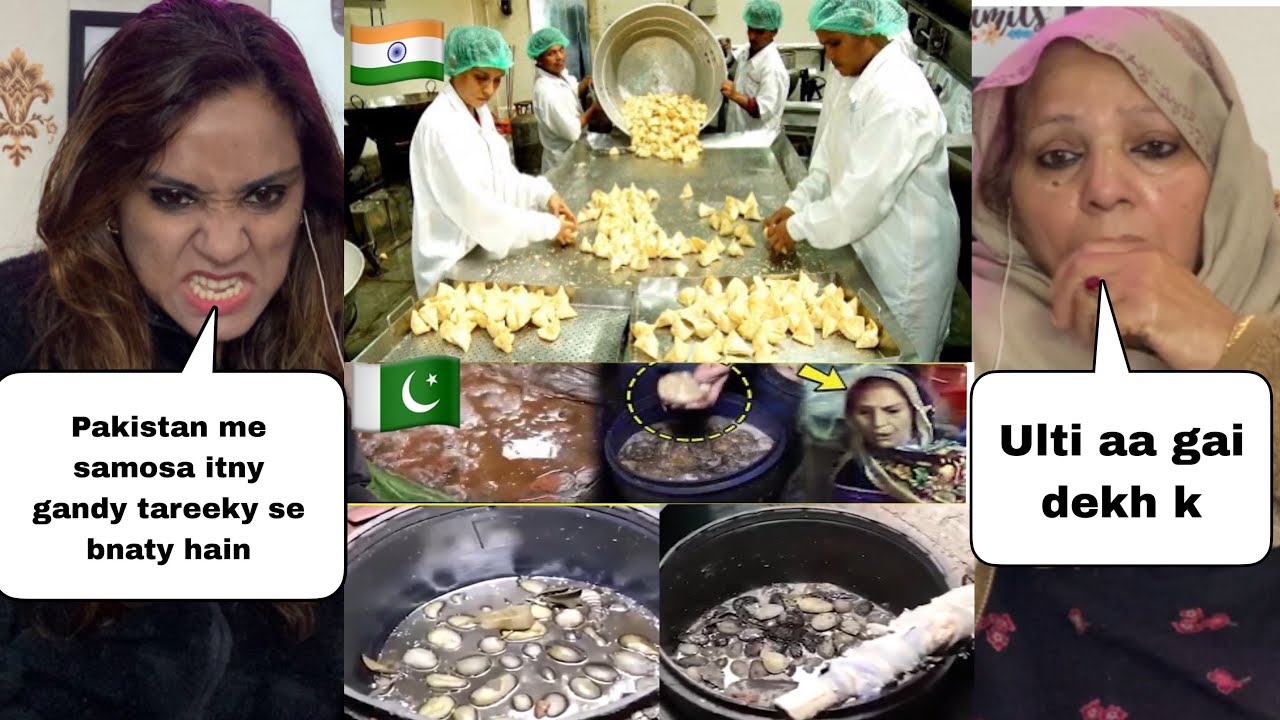 Samosa Making Hygiene in India 🇮🇳 Vs Samosa Making Hygiene in Pakistan 🇵🇰 || Pakistani Reaction