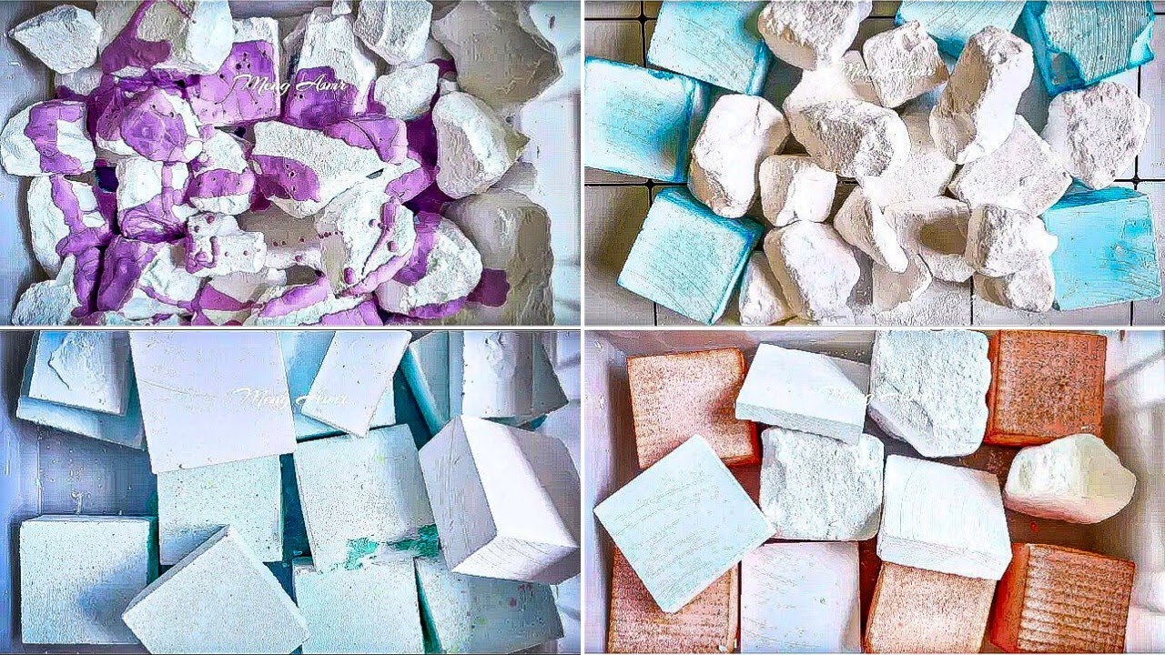 Crunchy & Colourful Gym Chalk! @Meng-asmr  | Gym Chalk