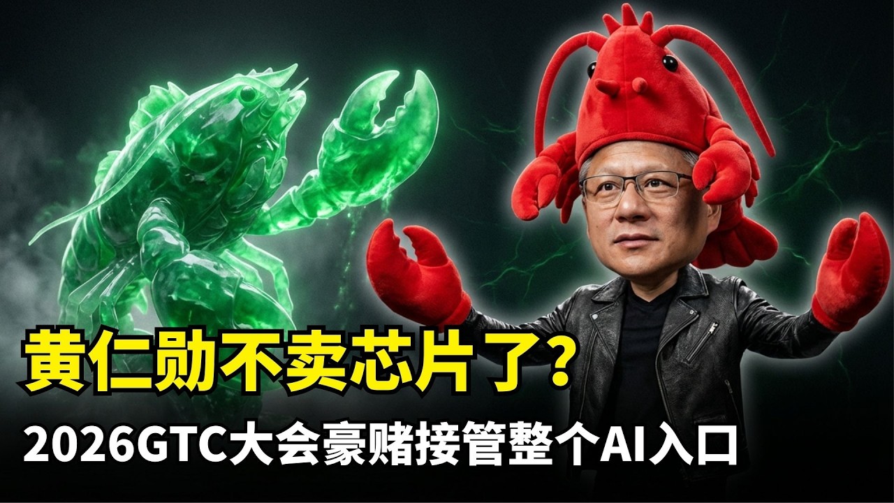 【人工智能】老黄重划游戏规则 | GTC 2026 | Vera Rubin | NemoClaw | OpenClaw战略 | Groq LPU整合 | 万亿营收目标 | 智能体入口 | 物理AI