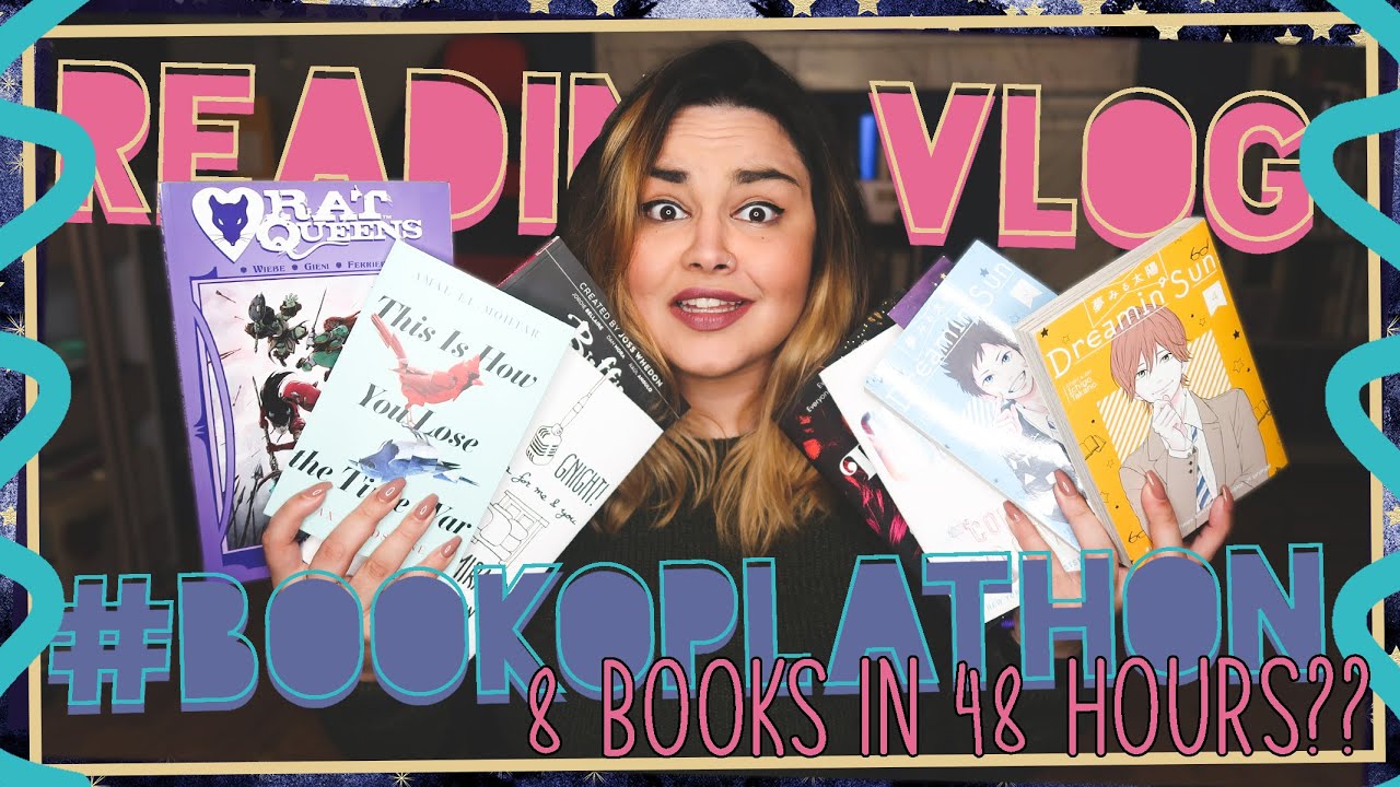I Read 8 Books In 48 Hours?? // BOOKOPLATHON VLOG // Reading Vlog #137