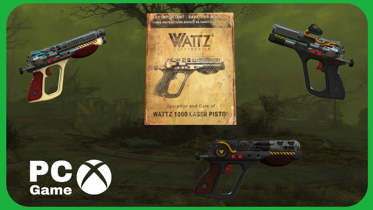 Обзор классического оружия Fallout 4 Wattz 1000