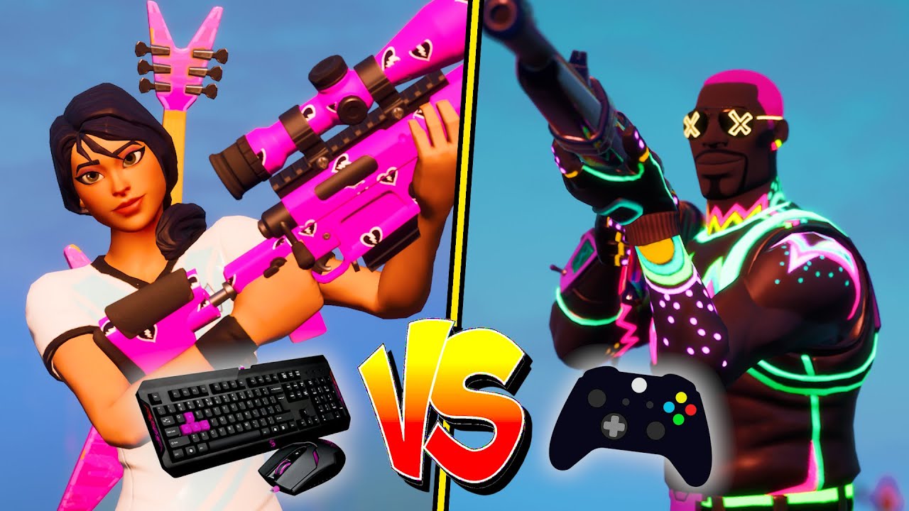 CONTROLLER vs PC TRICKSHOT RACE!