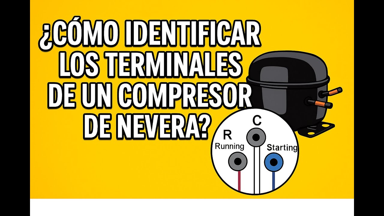 ¿Cómo identificar correctamente los terminales de un compresor de nevera?. Primera parte.