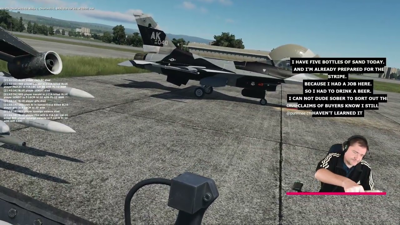 DCS World F-16 | Бывший Подполковник ВВС дэкаэсит на сервере Growling Sidewinder
