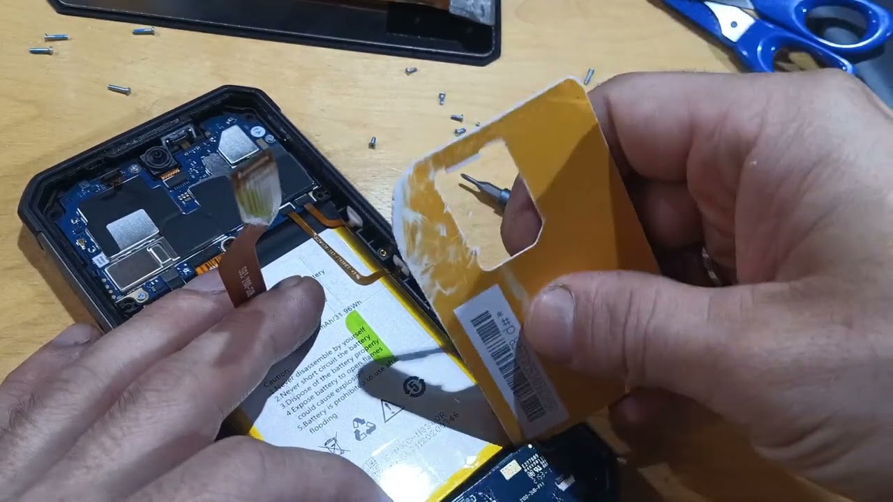 Oukitel WP17, разборка, замена платы питания