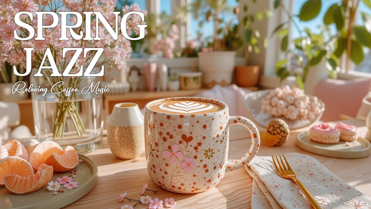 Spring Jazz Cafe Music for Work & Study ~ Расслабляющий инструментальный плейлист босса-новы