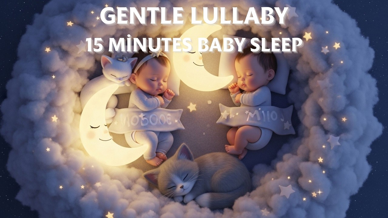💖15 Minutes of Gentle Lullaby Music for Babies | Deep Sleep, Calm & Relaxing Night Sounds🌙