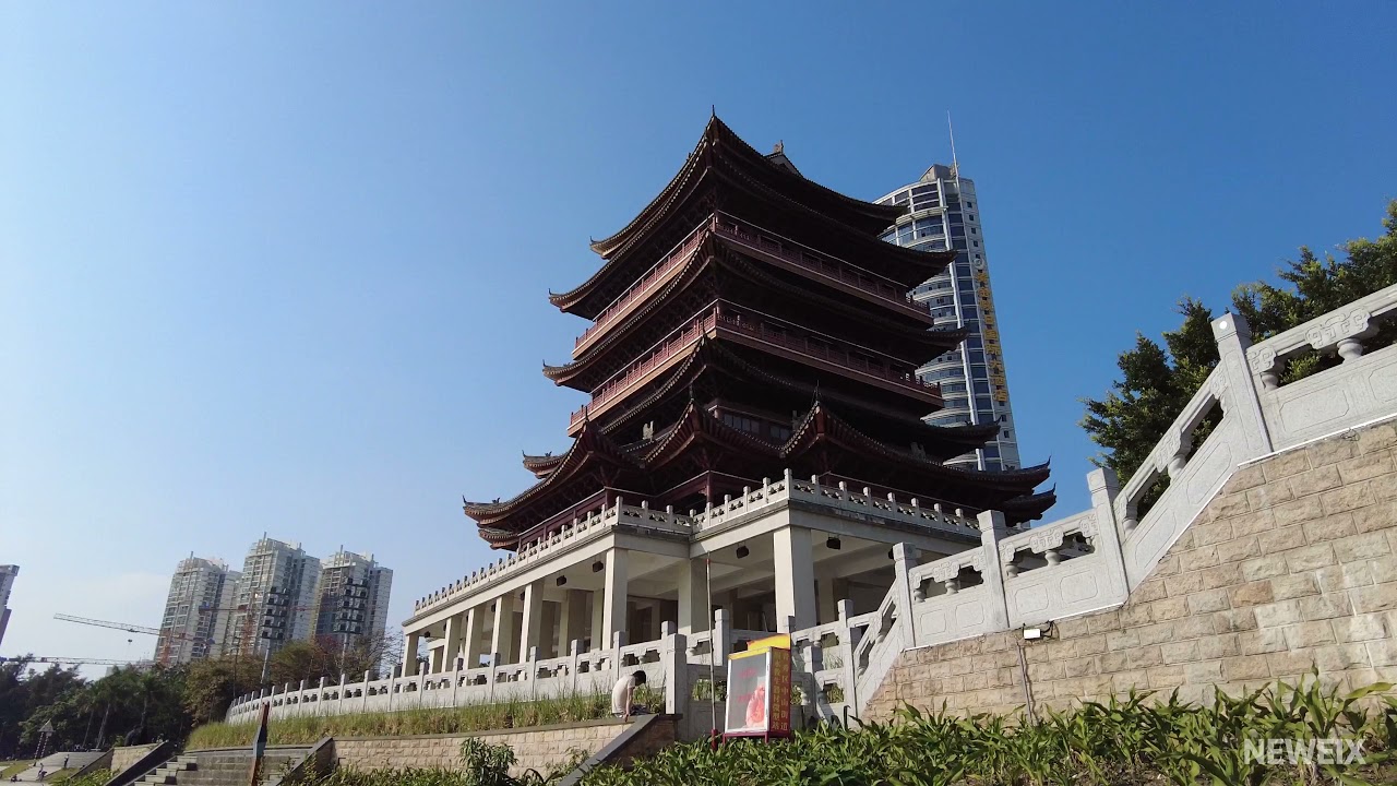 Walk along the Yongjiang River 4K60