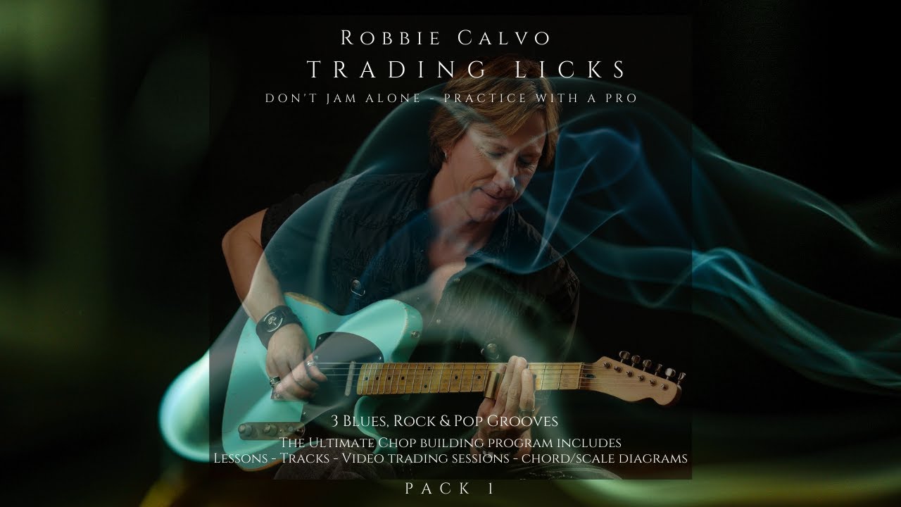 ROBBIE CALVO - TRADING LICKS PACK 1 - A MIXOLYDIAN & A9 ARPEGGIOS - DEMO