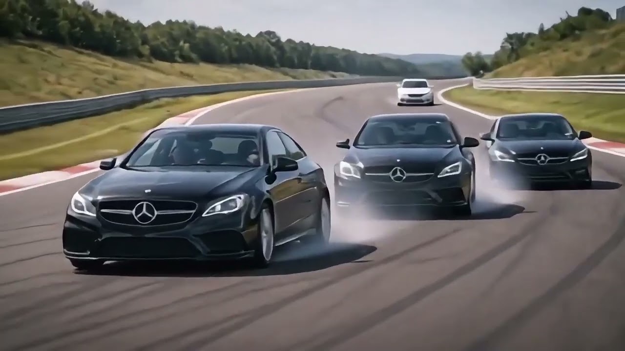 Röhrende Auspuffe vs nur summende Sprinter.  Oder einfache Benziner vs. Stromer.