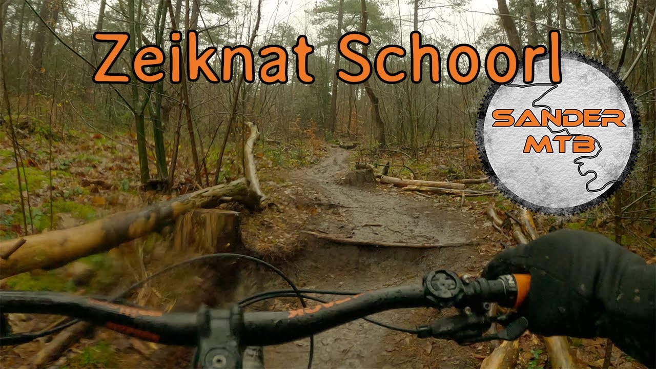 MTB Schoorl midden, oranje. Dit was wel erg nat.